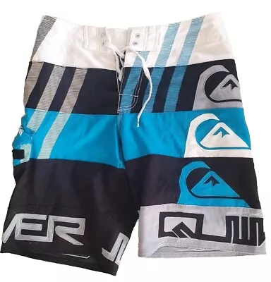 Quiksilver Vintage Boardies Swim Surfing Beach Board Lightweight Shorts Mens W30 • $23.99