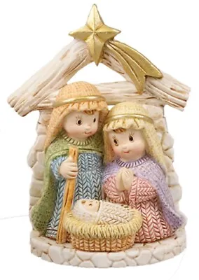 Christmas Nativity Set Children Indoor Ornament Nativity Holy Family Figurine • £10.75