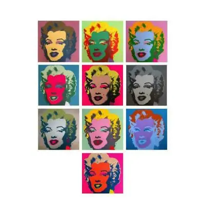 Andy Warhol Classic  Marilyn Monroe  Portfolio Of 10 High Quality Silkscreen  • $3950