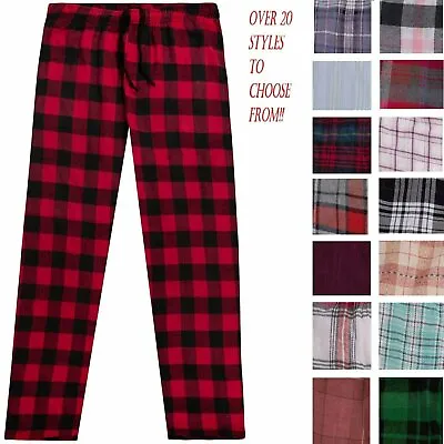Men's Cotton Flannel Plaid Pajama Sleep Pants Super Soft Lounge Bottoms PJ's • $12.69