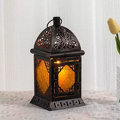 Vintage Large Size Decorative Ramadan Candle Lantern Moroccan Style Hanging ... • $34.55