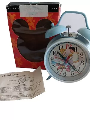 Cinderella Sunbeam Double Bell Vintage Alarm Clock 1991 • $24.99