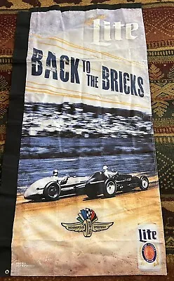Miller Lite Back To The Bricks Racing Indianapolis Motor Speedway Banner Indy • $10