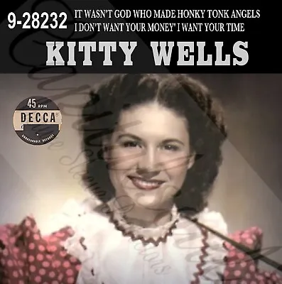 £7.50 • Buy 50s Us Country Pop Decca Kitty Wells Honky Tonk Angels Picture Sleeve