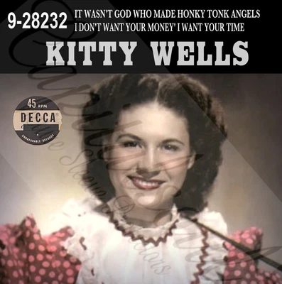 £7.50 • Buy 50s Us Country Pop Decca Kitty Wells Honky Tonk Angels Picture Sleeve