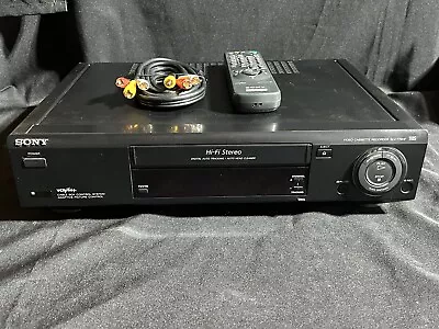 Sony SLV-775HF VCR VHS Player Recorder 4 Head HiFi W/ Remote  • $60