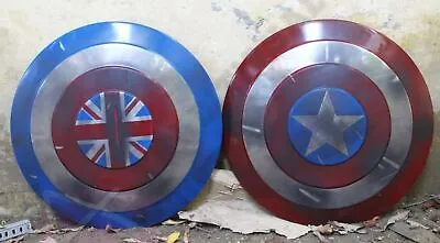 Captain America Shield & Captain Carter Shield Damage Cosplay Prop Wearable Gift • £106.39