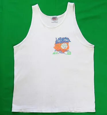 Volley Ball Tour Vintage Tank Top T Shirt 1980's Beach Sports Lite Beer Pro • $30