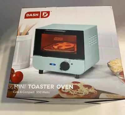DASH Mini Toaster Oven Cooker Retro Teal Bread Bagels Cookies Pizza Paninis • $24.99