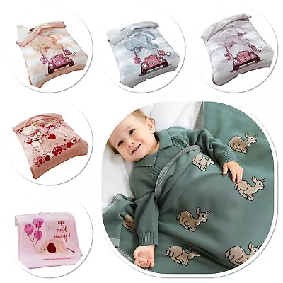 £11.99 • Buy 2PLY Extra Soft Baby Blankets Boys Girls Pram Cot Crib Moses Basket Fleece Mink