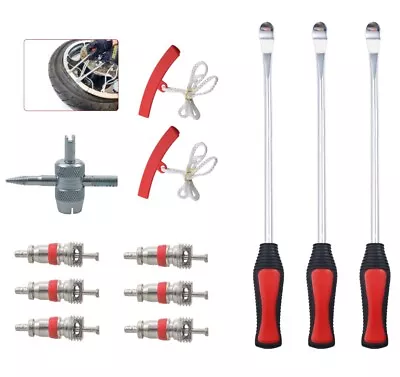 Motorcycle Spoon Tire Iron Kit Change Lever Repair Tool Rim Protectors Dirt Bike • $18.10