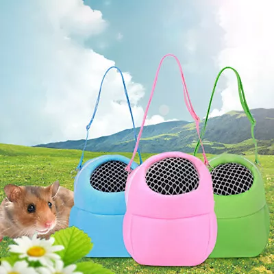 Small Pet Carrier Rabbit Cage Hamster Chinchilla Travel Warm Bags Guinea P F6 • $8.85