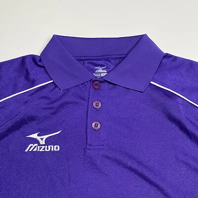 Mizuno NWT Dry Lite Polo Shirt Adult Small Purple Lightweight Baseball NEW • $13.99