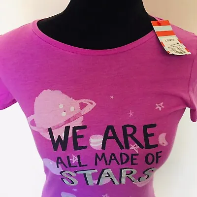 Girl's Pink Tee Shirt Size L 10-12 Nwt #c • $14.95