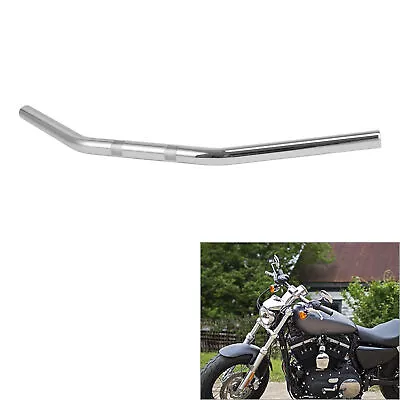 Chrome 1'' Bars Handlebar Fit For Harley Softail Fatboy Sportster XL883 XL1200 • $29.59