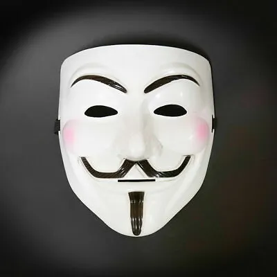$9.95 • Buy V For Vendetta Anonymous Guy Fawkes Halloween Masquerade Mask White