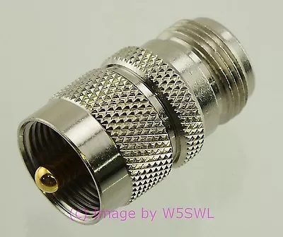 UHF Male To N Female Coax Connector Adapter - By W5SWL • $4.39