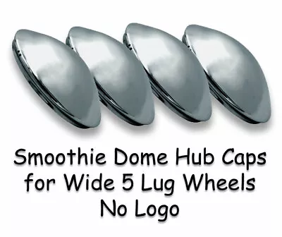 Vw Type 1 2 Bug Bus Ghia Porsche 356 Chrome Wide 5 Lug Dome Smoothie Hub Caps • $80