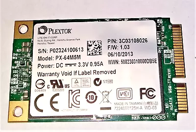 £6.95 • Buy 64Gb MSATA SSD Solid State Drive - 100% Tested!