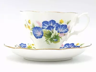 Royal Albert Tea Cup And Saucer-Blue Pansies-Bone China England • $22.07