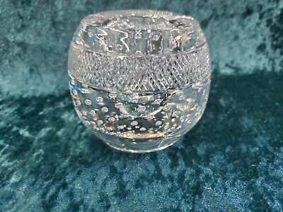 Vtg Match Holder Striker Thomas Webb England Crystal Bullicante Controled Bubble • $79.99