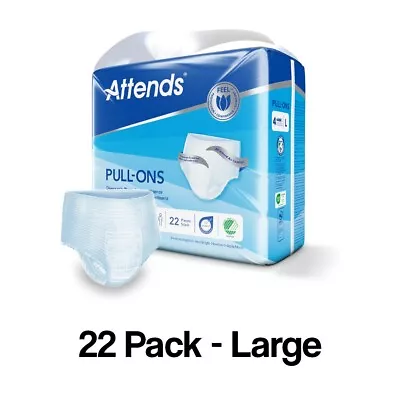 Adult Nappies Incontinence Pull Up Pants ATTENDS 4L LARGE X 22 • £13.60