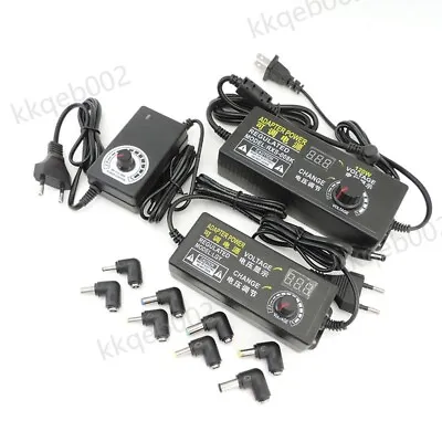 AC To Dc Adapter Adjustable Power Supply 3V 5V 6V 9V 12V 15V 18V 24V 5A Volt • £18.20