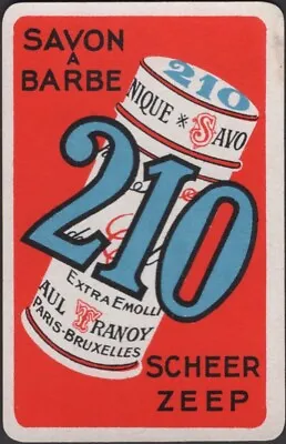 Playing Cards Single Card Old Vintage SAVON A BARBE 210 Advertising SHAVING SOAP • $4.77