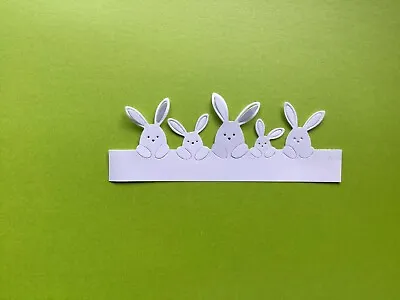 Easter Bunny Die Cuts X 6 Card Making Toppers Scrap Booking • £2.20