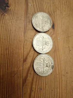 Job Lot 3 X 1989 £2 Coin. Vintage Coins  • £10
