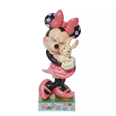 Jim Shore Disney Traditions Minnie Holding Bunny Figurine 6011918 • $49.99