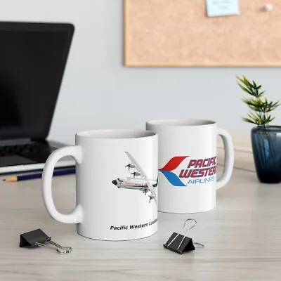 Pacific Western Airlines L-100 Hercules Coffee Mug • $19.98