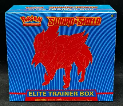 Pokemon TCG Sword & Shield Base Set Zamazenta Elite Trainer Box Sealed New • $0.99