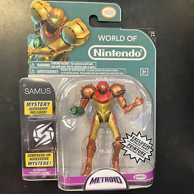 World Of Nintendo Metroid Samus Exclusive Action Figure Metallic Paint • $44.99