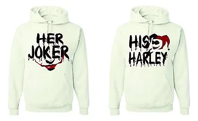 Her Joker His Harley Matching Unisex Couple Hoodies Matching Couple Outfits • $75.99