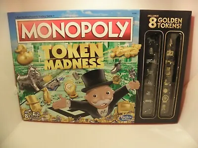 Monopoly Token Madness With 8 Golden Tokens • $24.99