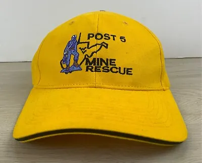 Post 5 Mine Rescue Hat Adjustable Hat Adult Size Hat Yellow Baseball Hat Cap • $6
