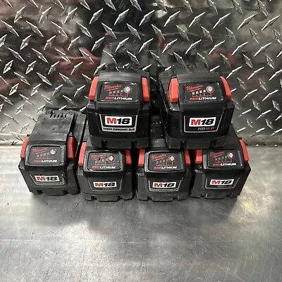 6 Of Milwaukee M18 18v High Demand Battery 9.0 Ah FOR PARTS • $350