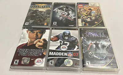 $8.99 • Buy 6 PSP UMD Replacement Cases Manuals Lot PlayStation Portable