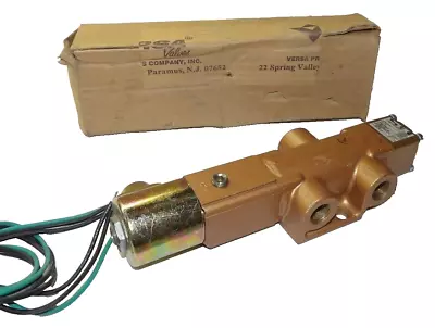 New Versa Valves 3-way 2-position Solenoid Control Valve 3/8  Npt Vgs-3422-a120 • $112.49