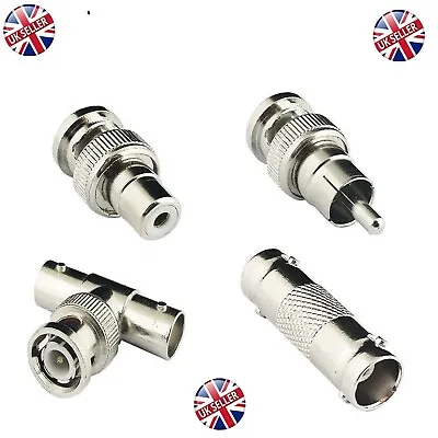 £37.99 • Buy BNC Joiners Converters BNC M To RCA M And F, Couplers,M To FF T Splitters CCTV 