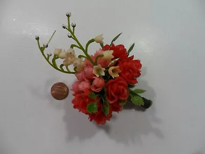 Small Plastic Multi Color Bouquet Of Roses - Vintage • $6.99