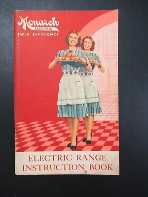 MONARCH Stove Paramount COOK BOOK Vintage Manual Recipe Book Electric Range • $11.99