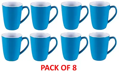 Kampa Set Of 8 Summer Melamine Kitchen Camping Mug Set VIVID BLUE MM0050 • £16.99