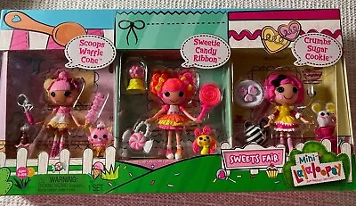 Mini Lalaloopsy Sweets Fair  Three Pack 3  Dolls W/ Accessories  Factory Sealed • $15.99