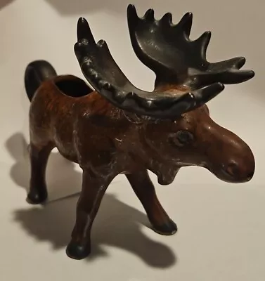 Vintage Eddie Bauer Ceramic Moose Creamer Made In Japan IWA Brown Glaze • $26.99