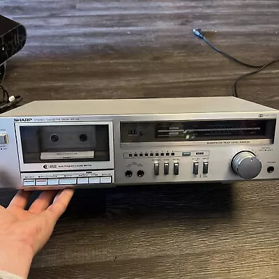 VINTAGE Sharp RT-32 Stereo Cassette Deck Tape Player Recorder Made In Japan • $75