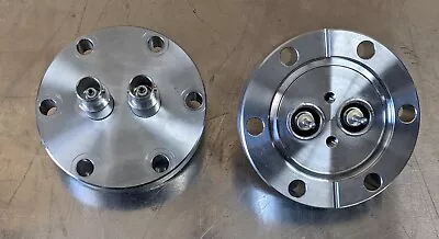 $200 • Buy 2 Conductor MDC Vacuum Uhv BNC Feedthrough 2 3/4  Conflat Flange Lesker Varian
