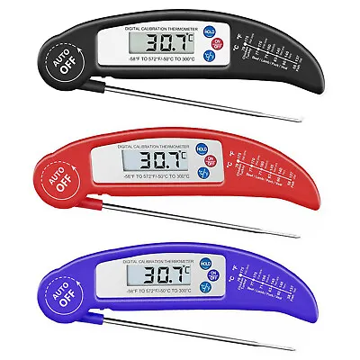Digital Food Thermometer Probe Cook Meat Temperature BBQ Kitchen Turkey Jam UK • £4.40