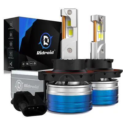 H13 9008 LED Headlight Bulbs Kit Hi-Low Beam Super Bright 160W 6500K Cool White • $39.99